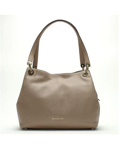 michael kors raven truffle|Raven Large Leather Shoulder Bag .